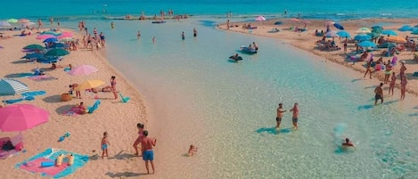 Aan het strand