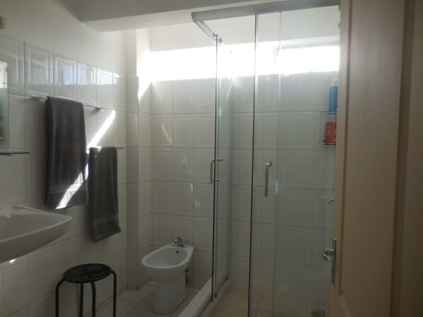 Apartment, 2 Bedrooms, Balcony, City View | Bathroom shower
