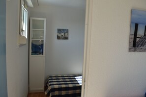 1 bedroom, iron/ironing board, travel crib, wheelchair access