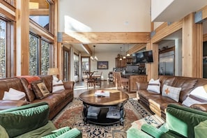 TV, fireplace, video games, offices