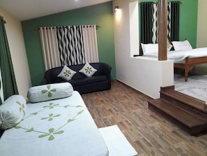 Kamar, 1 kamar tidur, perapian, pemandangan kebun | 1 kamar tidur