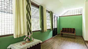 Kamar, 1 kamar tidur, perapian, pemandangan kebun | Interior