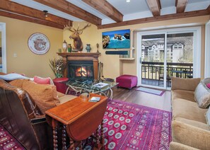 TV, fireplace, DVD player