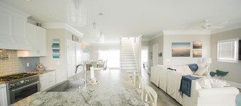 Canal Front Home-3-minute walk to beach with private boat dock