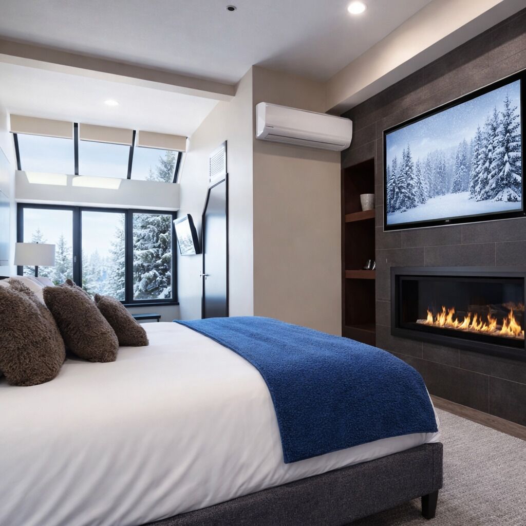 Tabla de planchar con plancha, wifi gratis y ropa de cama 