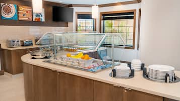 Free daily self-serve breakfast