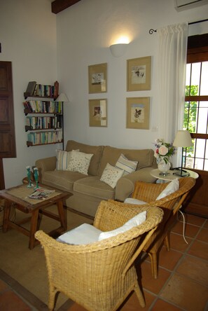 TV, peis, DVD-spiller og bøker