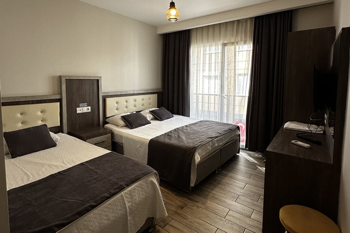 Premium bedding, down duvets, Select Comfort beds, minibar