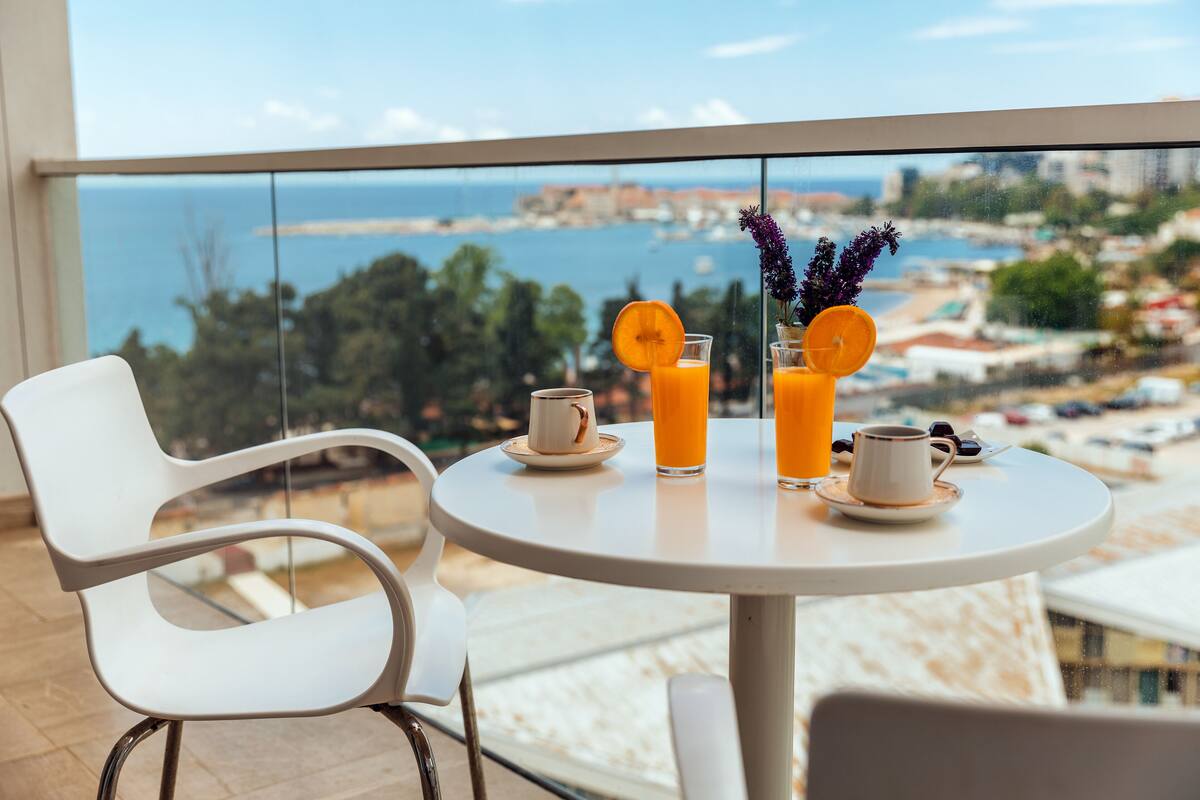 Standard-Apartment, 1 Schlafzimmer, Meerblick | Blick vom Balkon