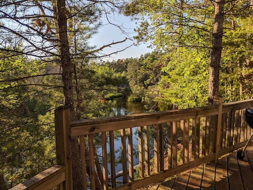 Treehouse on the river.