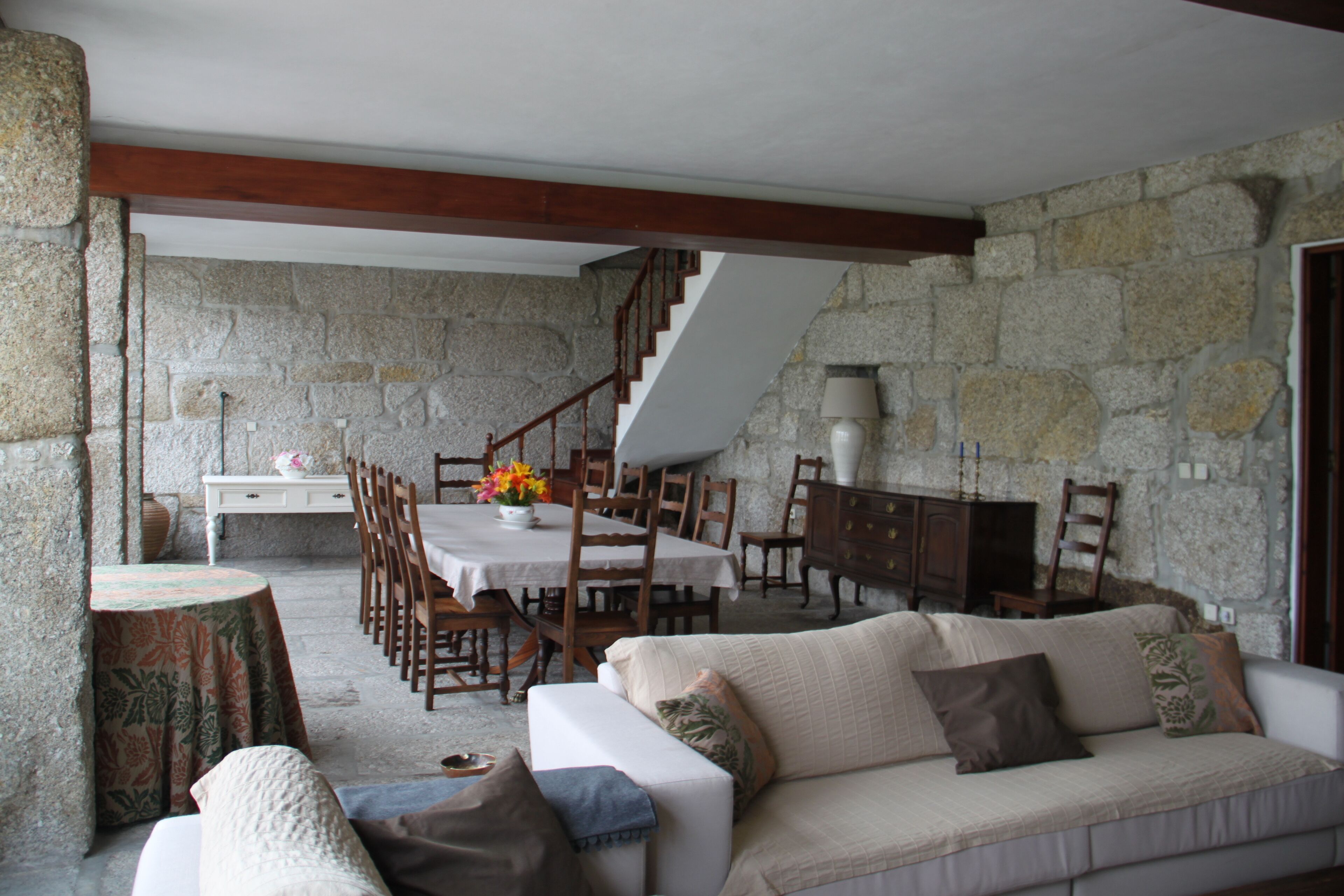 Una televisión, una chimenea, un reproductor de DVD, libros