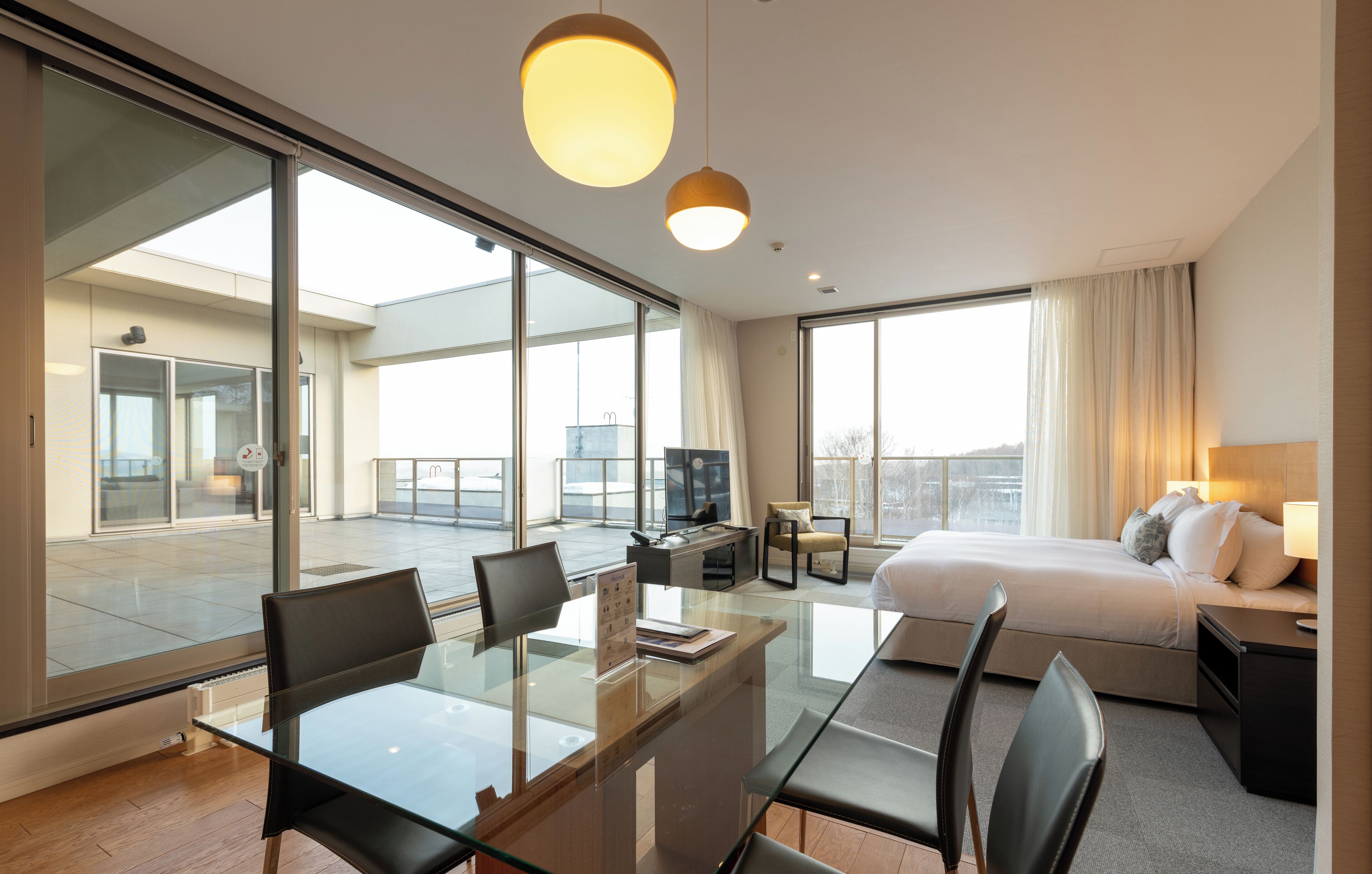 顶层房, 3 间卧室 (3 Bedroom Penthouse Mt Yotei View) | 客房景观