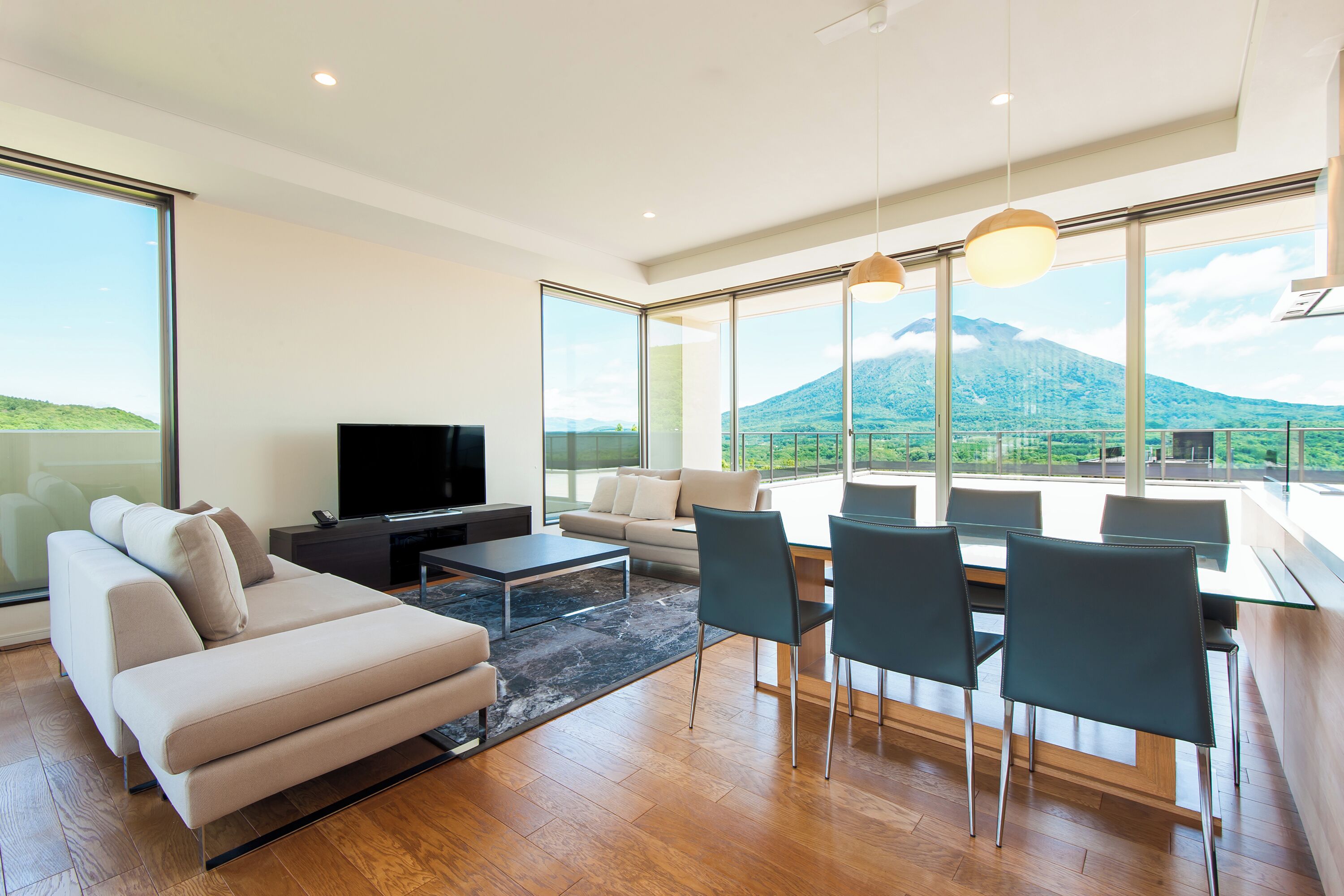 2 Bedroom Penthouse Mt Yotei View | Living room | Smart TV, heated floors