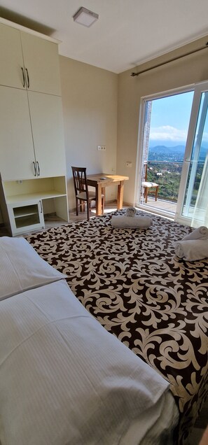 Premium bedding, down duvets, iron/ironing board, bed sheets