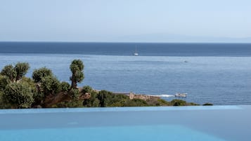 Signature Suite, Private Pool, Sea View | Hypo-allergenic bedding, minibar, in-room safe, desk