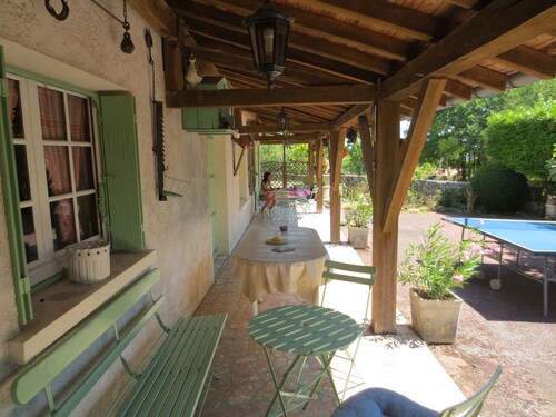 Individual countryside house in a small village