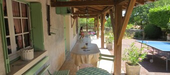 Individual countryside house in a small village