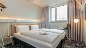 Standard-herbergi - 2 einbreið rúm | Hljóðeinangrun, ókeypis þráðlaus nettenging, rúmföt