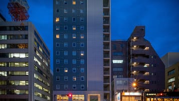 Front of property – evening/night