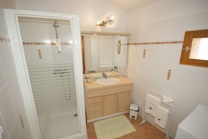 Shower, hair dryer
