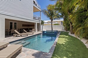 A heated pool