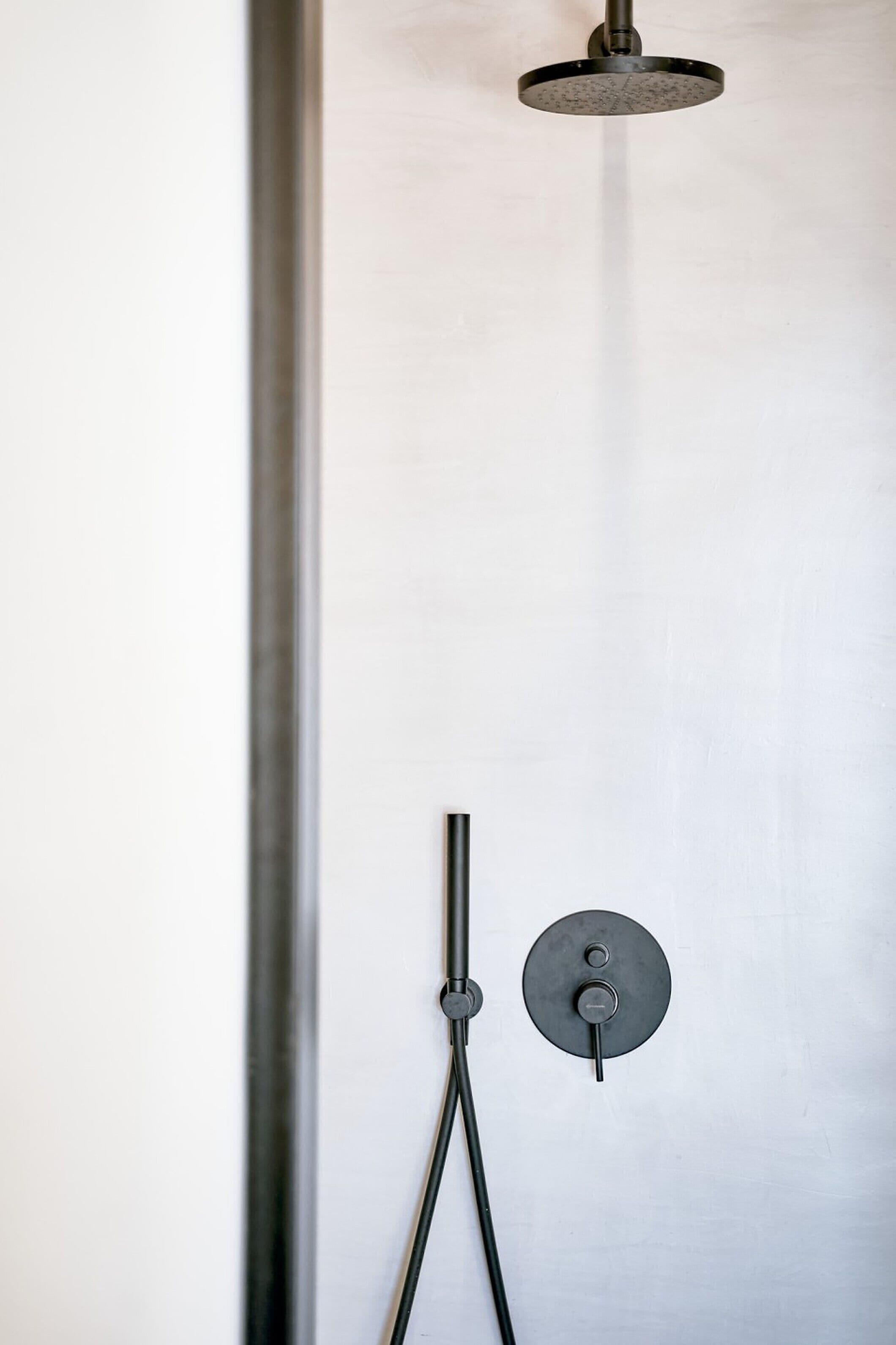 superior room, sea view | bathroom | shower, designer toiletries, hair dryer, bathrobes