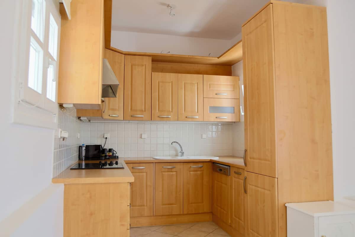 family studio, garden view | private kitchen | mini-fridge, electric kettle