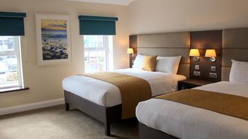 Desk, free WiFi, bed sheets