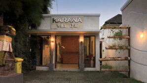 A modern building with a sign reading "Karana Villa Bali". - Karana Villa Bali (Denpasar)