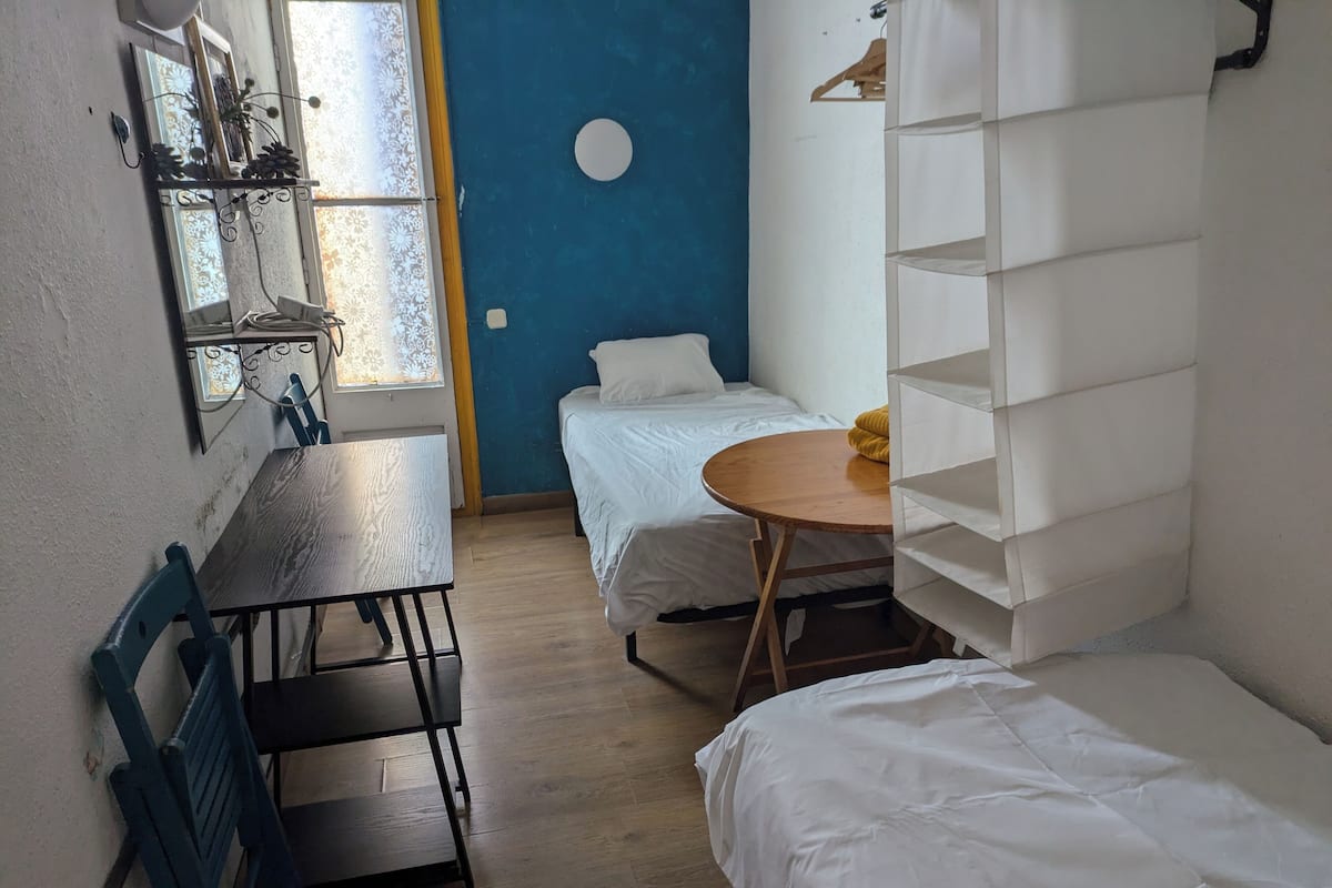 Economy Twin Room, Shared Bathroom | Desk, free WiFi, bed sheets