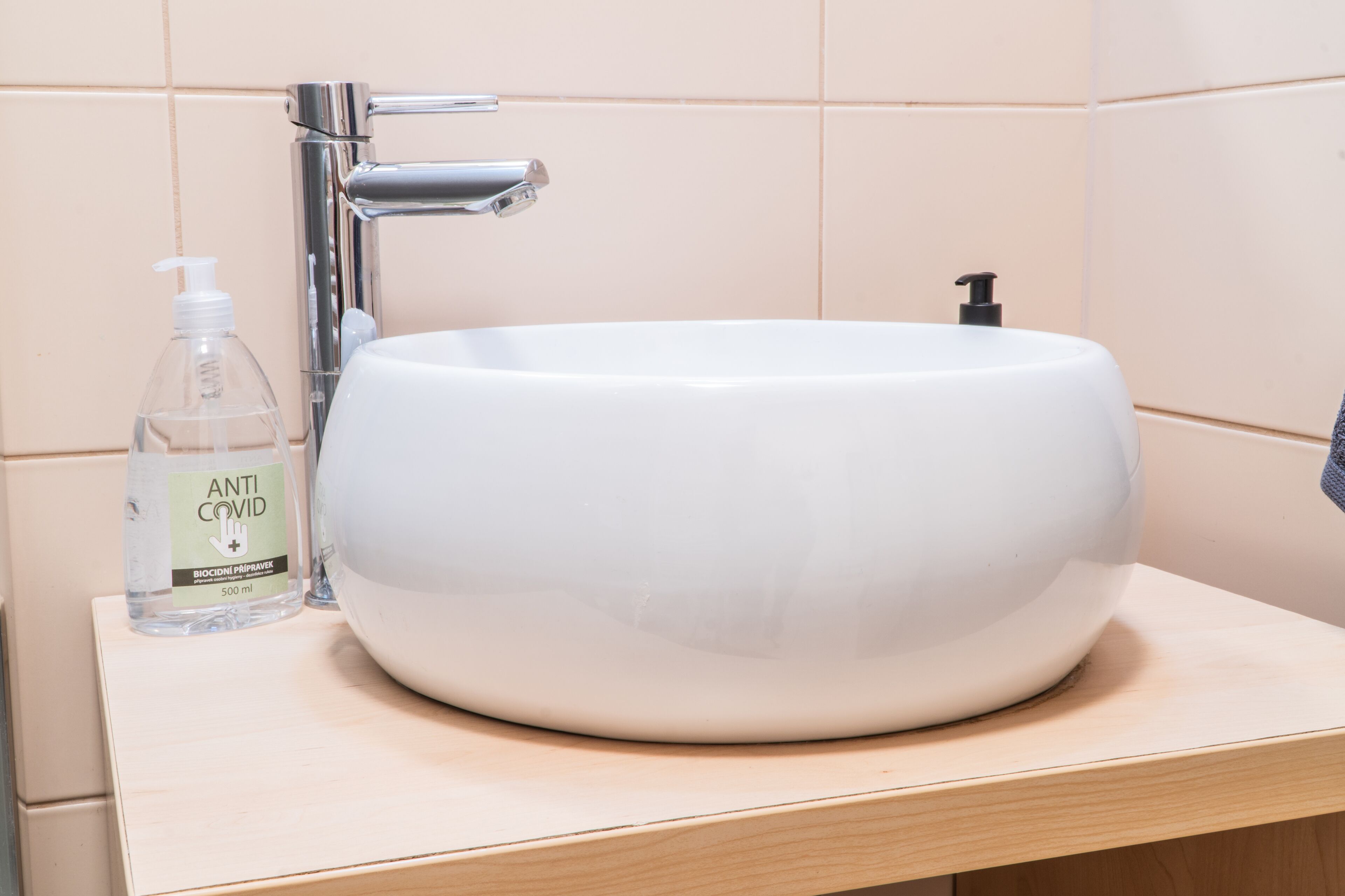 shower, towels, soap, toilet paper