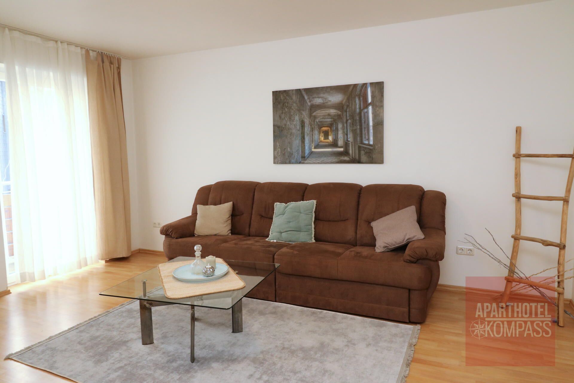 Aparthotel Kompass - Apartment (A204) | Living room | TV