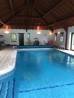 Indoor pool, a heated pool