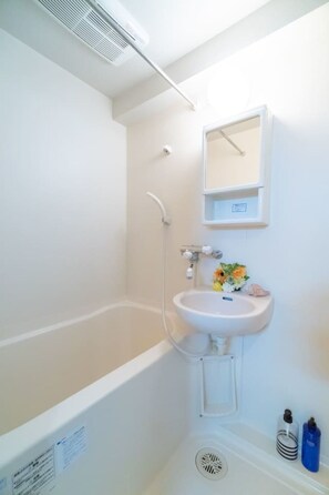 Apartment, 1 Schlafzimmer | Badezimmer | Badewanne und Dusche (separat), Komfortbadewanne, Haartrockner