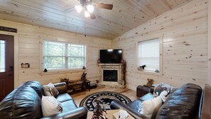 Cabin, 2 Bedrooms | Living area - Cozy Bear Den 2 Bedroom Cabin by RedAwning (Pigeon Forge)