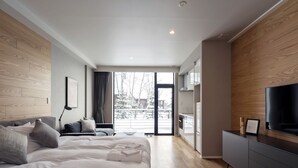 Estudio, no fumadores, balcón (45 sqm) | Caja fuerte, wifi gratis, ropa de cama