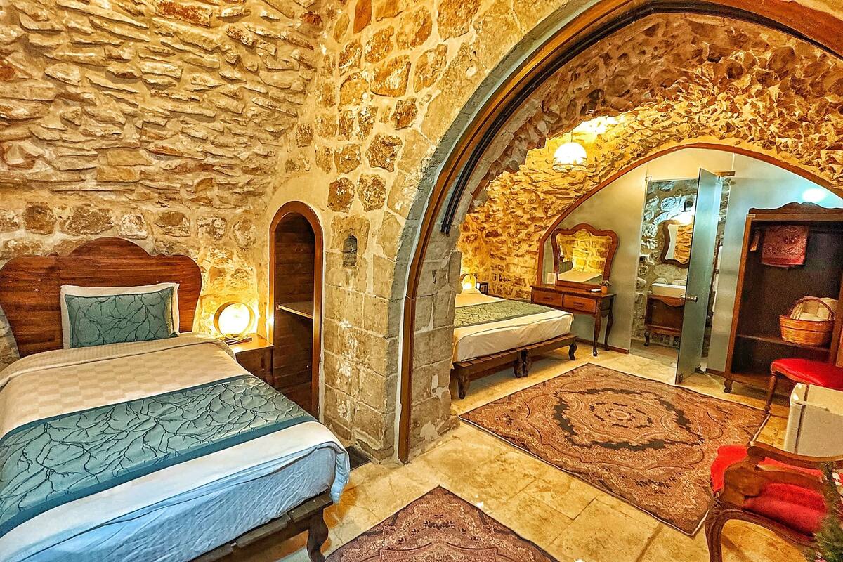 comfort room, multiple beds, courtyard view | 1 bedroom, frette italian sheets, premium bedding, memory-foam beds