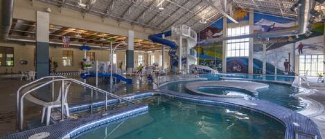 Indoor pool, a heated pool
