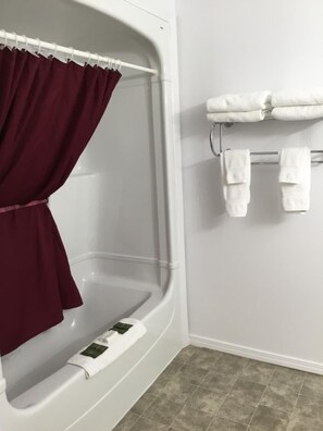 Free toiletries, hair dryer, towels