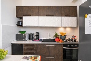 Coffee/tea maker, fridge, microwave, oven - House Cloe panoramic terrace sea view (Taormina)