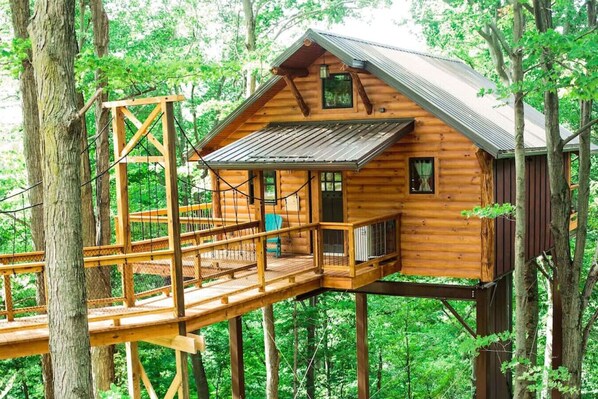 Property grounds - Luxury Treehouse Getaway with Treetop Views (Millersburg)