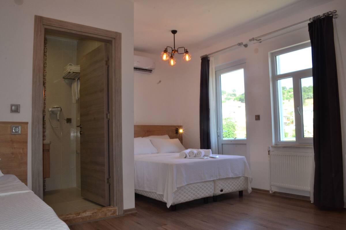 triple room, balcony, garden view | 1 bedroom, minibar, laptop workspace, soundproofing