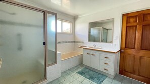 Shower, hair dryer