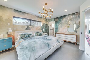 3 slaapkamers, een bureau, een strijkplank/strijkijzer, internet