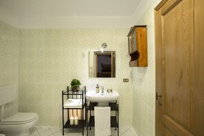 Regadera, secadora de cabello, bidet, toallas 