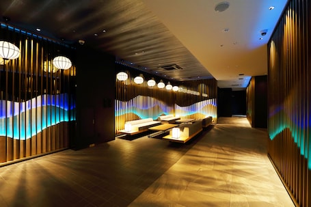 Lobby sitting area. Henn na Hotel Premier Nara