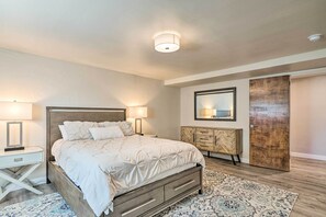 3 bedrooms, desk, iron/ironing board, travel cot - Pet-Friendly CO Springs Home w/ Koi Pond & Patio (Colorado Springs)