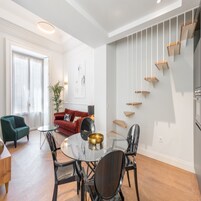 Duplex | Living room | 40-inch flat-screen TV with digital channels, Smart TV