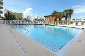 Indoor pool, a heated pool