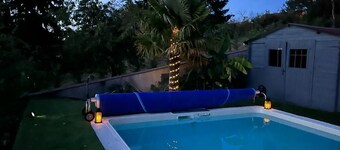 House in the center of Cloyes sur le Loir with swimming pool.